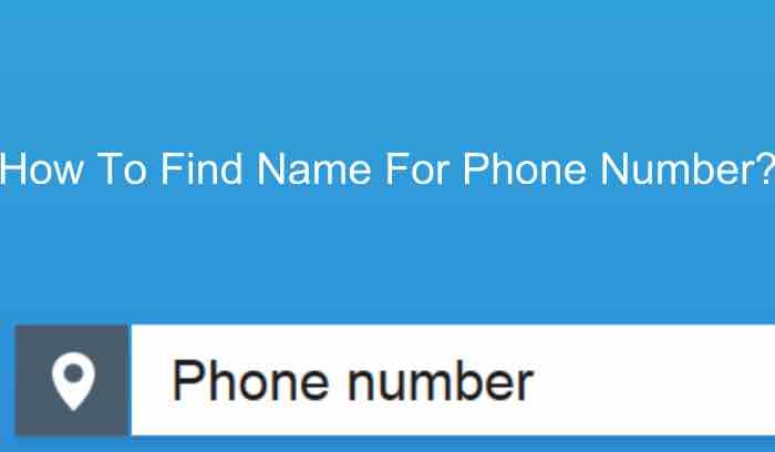 Find Name For Phone Number